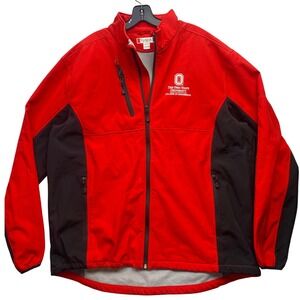 Vintage Clique Jacket Mens Extra Large Full Zip Fleece Lined Embroidered College